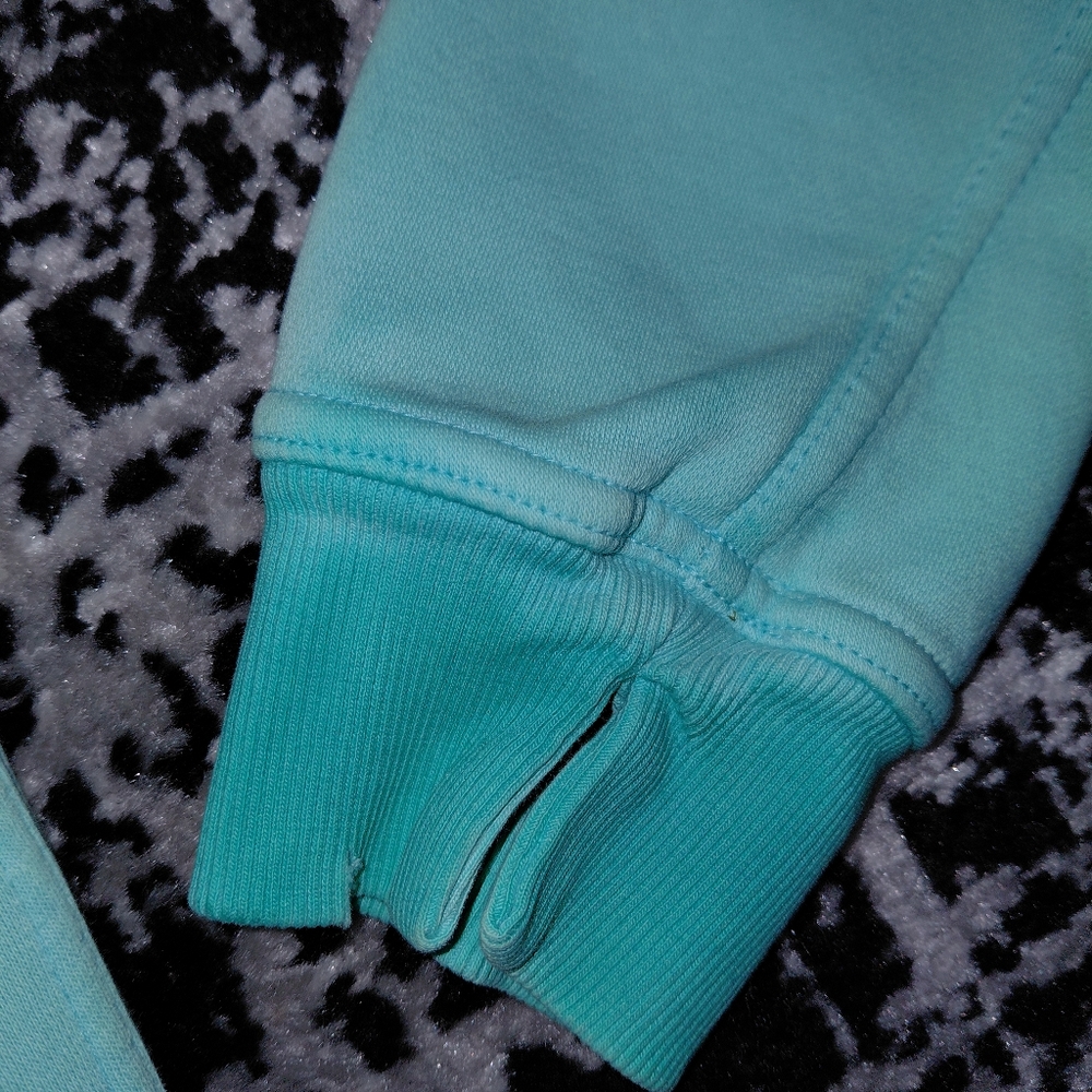We The Free Seafoam Green Dip-Dye Distressed Hoodie - Size Small - EUC - Picture 11 of 15